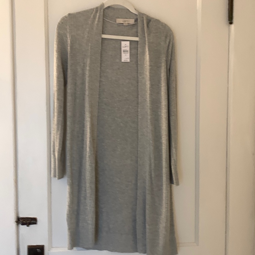 Loft lightweight long cardigan